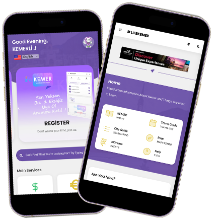App screens presentation